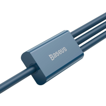 Baseus Superior 3in1 USB cable - Lightning / USB Type C / micro USB 3.5 A 1.5 m blue (CAMLTYS-03)