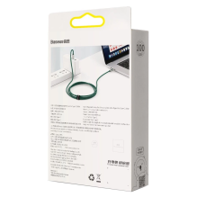 Baseus CATSK-B06 USB-C - USB-C PD cable 100W 5A 480Mb / s 1m - green