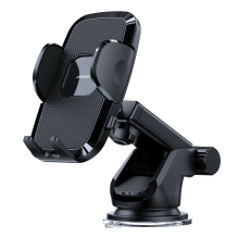 Joyroom car phone holder with telescopic extendable arm for dashboard and windshield black (JR-ZS259)