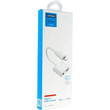 Joyroom S-Y104 headphone adapter Lightning - Lightning / mini jack 3.5mm - white