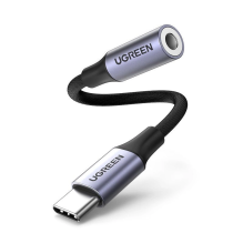 Ugreen AV161 adapteris ausinėms mini lizdas 3,5 mm (moteris) / USB-C (vyriškas) 10 cm - juodas