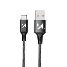 Wozinsky kabelis USB - USB Type C 2,4A 1m juodas (WUC-C1B)