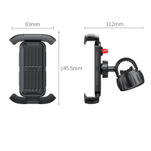 Ugreen universal bike phone holder for bicycle motorcycle handlebar black (LP494 black)