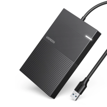 Ugreen kietojo disko korpusas 2,5 colio USB 3.2 Gen 1 5Gbps lizdas HDD SSD su USB kabeliu juodas (30719 CM471)