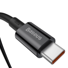 Baseus CATYS-B01 USB-C - USB-C PD QC FCP cable 100W 5A 480Mb / s 1m - black