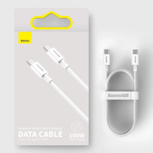 Baseus CATYS-B01 USB-C - USB-C PD QC FCP kabelis 100W 5A 480Mb / s 1m - juodas