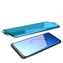 3D Edge Nano Flexi Glass hibridinė viso ekrano apsauga su rėmeliu, skirta Samsung Galaxy S21+ 5G (S21 Plus 5G) juoda