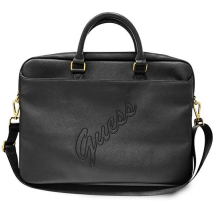 Guess Saffiano Script bag for a 16&quot; laptop - black