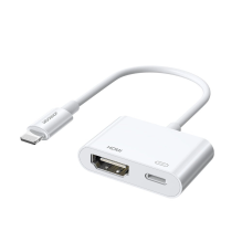 Joyroom S-H141 Lightning (male) - HDMI FullHD 1080p 60Hz (female) / Lightning (female) adapter - white