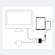 Joyroom S-H141 Lightning (male) - HDMI FullHD 1080p 60Hz (female) / Lightning (female) adapter - white