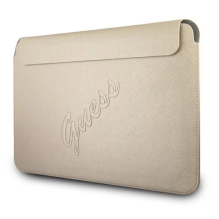 Guess Saffiano Script case for a 13&quot; laptop - gold