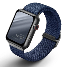 Uniq Aspen Braided Strap for Apple Watch 1 / 2 / 3 / 4 / 5 / 6 / 7 / 8 / SE / SE2 40 / 38 / 41mm - Blue