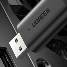 Ugreen siųstuvas Bluetooth 5.1 siųstuvas / imtuvas belaidis garso adapteris 3,5 mm mini lizdas, juodas (CM523 60300)