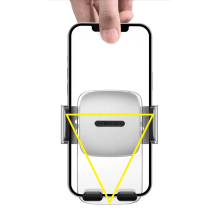 Baseus 2in1 automobilinis laikiklis kabinai ir ventiliacijos grotelėms juodos spalvos (SUYK000001)