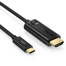 „Choetech“ vienakryptis adapterio kabelis USB tipo C adapteris (kištukinis) prie HDMI 2.0 (vyriškas) 4K 60Hz 1,8 m juoda