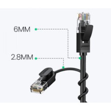 Adapteris Ugreen &quot;RJ45 UTP&quot; juodas 1000cm (1000Mbps)