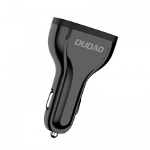 Automobilinis įkroviklis Dudao &quot;R7S&quot; juodas 18W (1xQC3.0 / 2xUSB