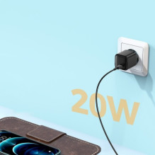 Įkroviklis Joyroom &quot;L-P202&quot; juodas (USB-C / 20W)