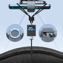 Automobilinis laikiklis Joyroom &quot;JR-ZS295&quot; juodas (15W / Magsafe Compatible) (magnetinis / lipinamas)