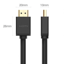 Adapteris Ugreen &quot;HD104&quot; juodas (Input: &quot;HDMI&quot; / Output: &quot;HDMI&quot;) 1000cm