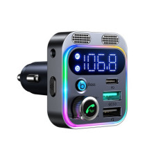 Automobilinis įkroviklis Joyroom &quot;JR-CL16&quot; juodas 48W (1xPD / 1xQC3.0 / FM moduliatorius / USB laikmena ir t.t