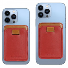 Dux Ducis &quot;Magnetic Wallet&quot; skirta iPhone 12 (iPhone 13 / iPhone 14) raudona