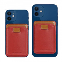 Dux Ducis &quot;Magnetic Wallet&quot; skirta iPhone 12 (iPhone 13 / iPhone 14) raudona