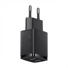 Įkroviklis Baseus &quot;Compact&quot; juodas 10.5W (2xUSB)