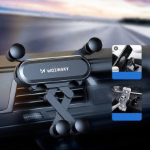 Automobilinis laikiklis Wozinsky &quot;WMH-05&quot; juodas (ne magnetinis / grotelėms)