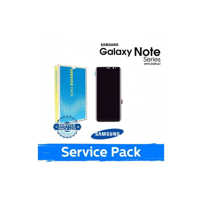 Ekranas skirtas Samsung N970 Note 10 juodas (Service Pack) (NF version)