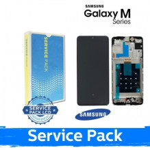 Ekranas skirtas Samsung M556 M55 5G juodas (Service Pack)