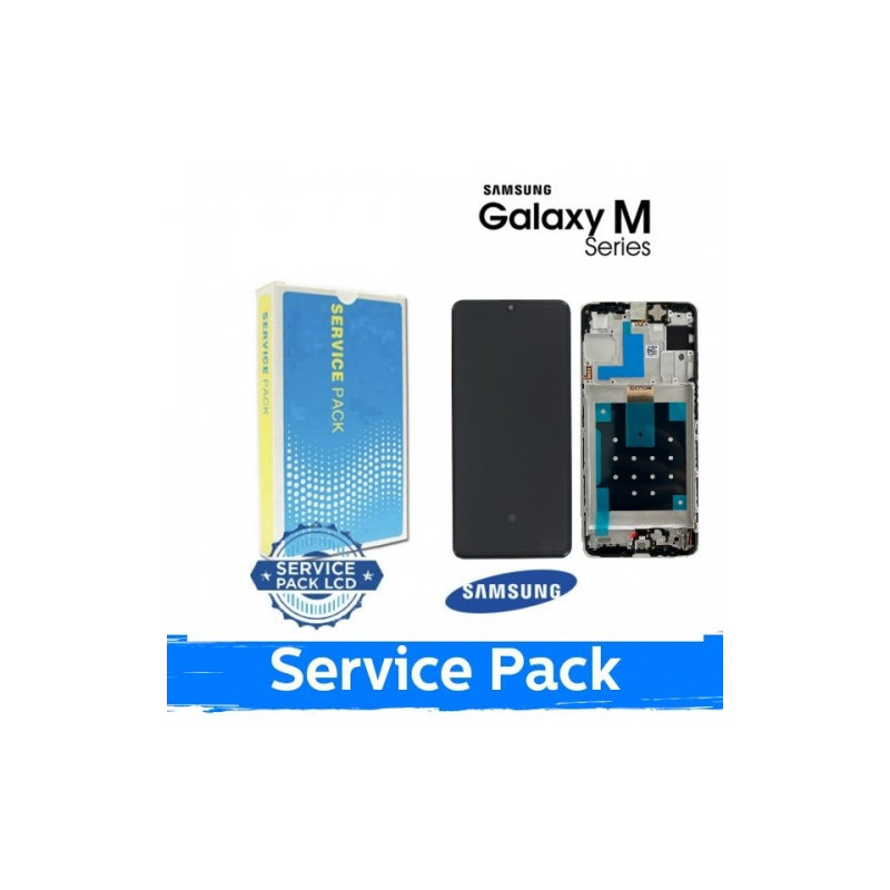 Ekranas skirtas Samsung M556 M55 5G juodas (Service Pack)