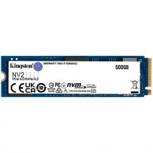 Kingston 500GB NV2 M.2 2280 PCIe 4.0 NVMe SSD, up to 3500/ 2100MB/ s, 160TB, EAN: 740617329858