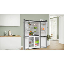 Bosch Serie 4 KFN96VPEA side-by-side refrigerator Freestanding 605 L E Stainless steel