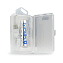 Akumuliatorius - Everactive 18650 2600mAh Micro USB su Apsaugine Dėžute