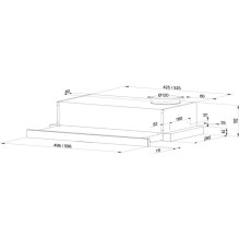 Telescopic hood MAAN Corona 2 G 50 Black