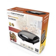 Esperanza EKT008 waffle iron 2 waffle(s) 1000 W Black