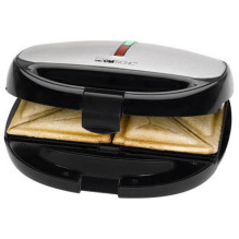 Clatronic ST / WA 3670 sandwich maker 800 W Black, Stainless steel