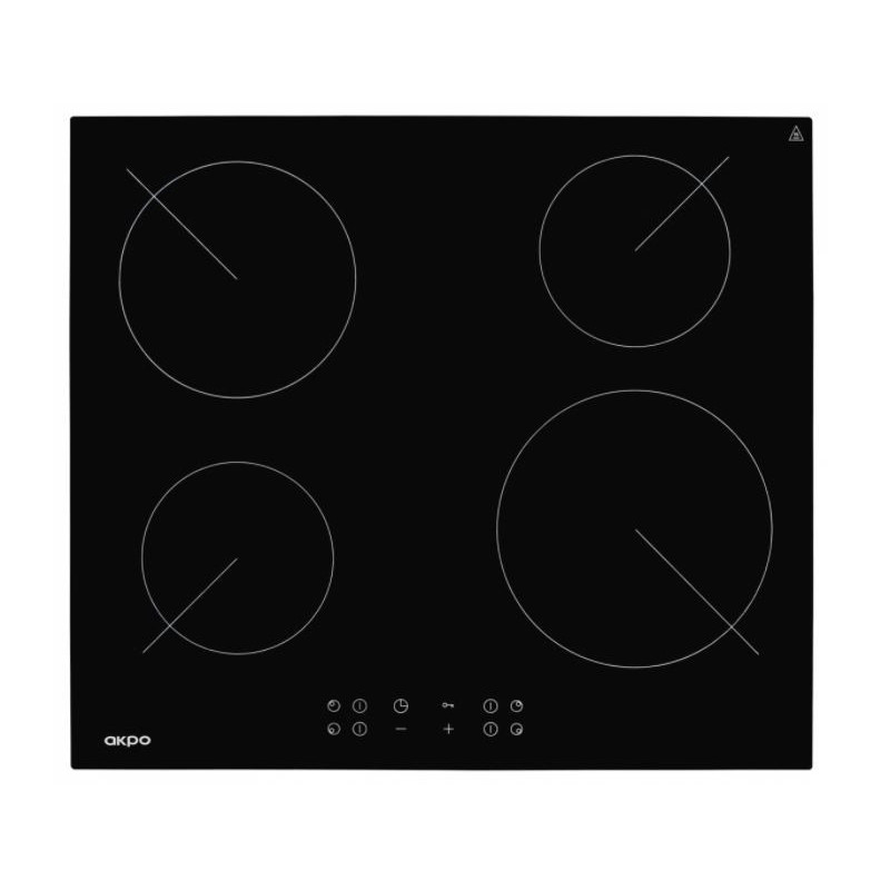 Ceramic hob Akpo PKA 58008 / 2 black 4 zone(s)