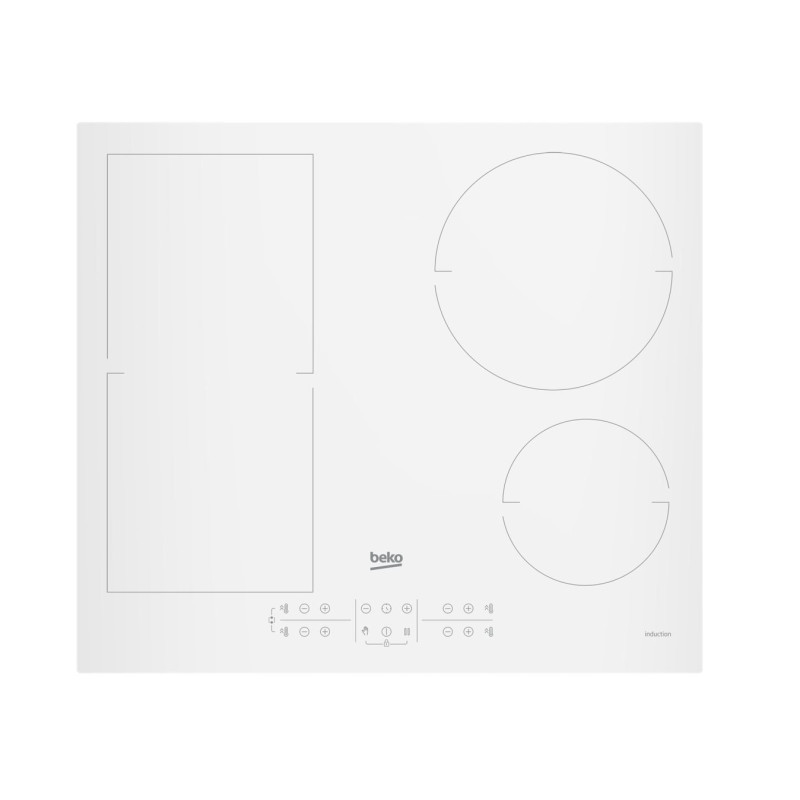 Beko HII64200FMTW hob White Built-in 60 cm Zone induction hob 4 zone(s)