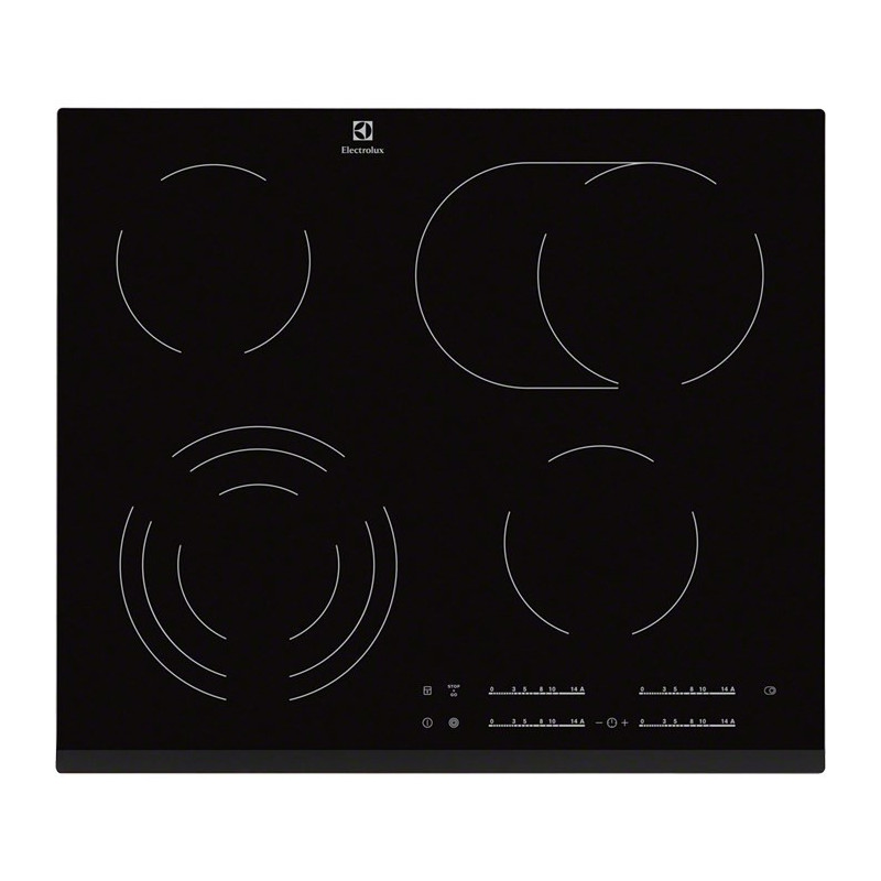 Electrolux EHF6547FXK hob Black Built-in 4 zone(s)