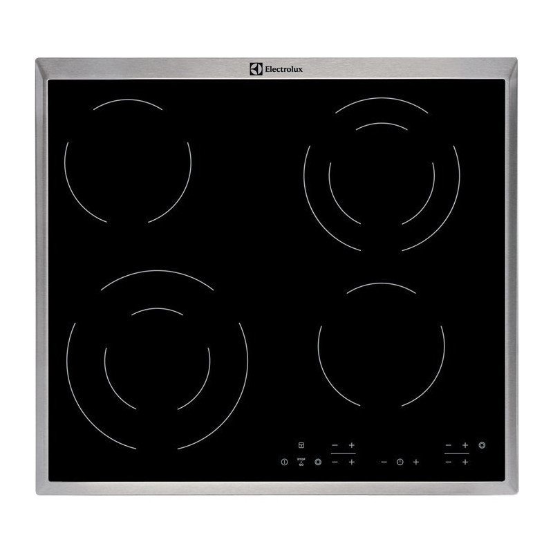 Electrolux EHF6342XOK hob Black Built-in Ceramic 4 zone(s)