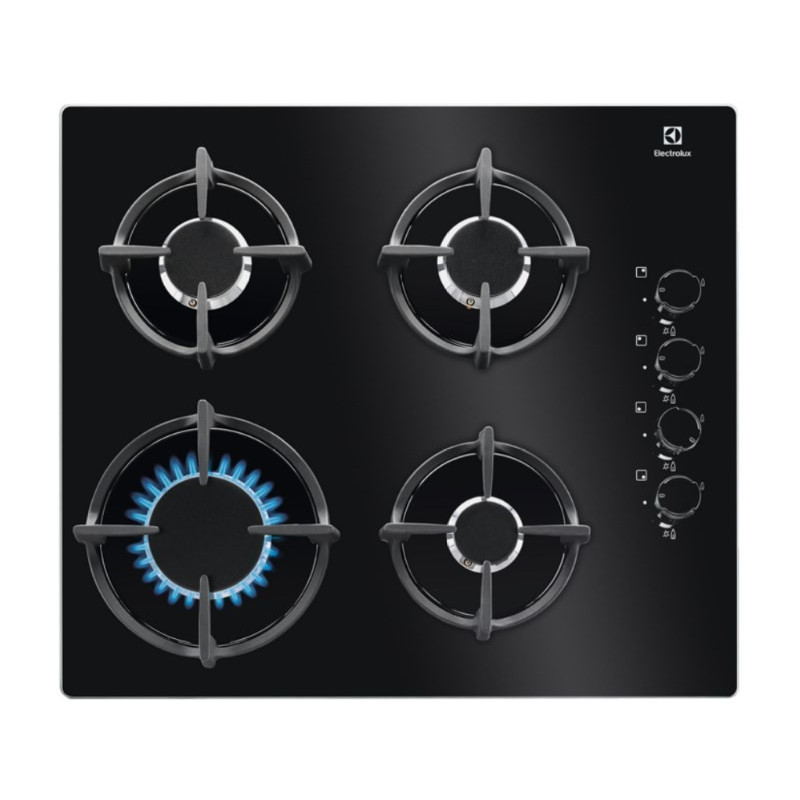 Electrolux EGG6407K Black Built-in 59 cm Gas 4 zone(s)