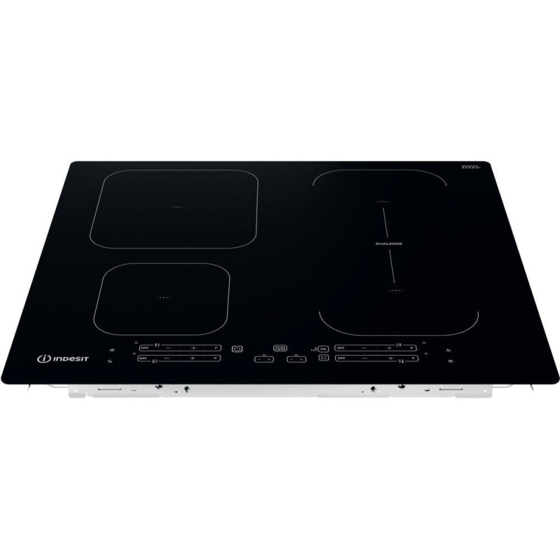 Indesit IB 65B60 NE Black Built-in 59 cm Zone induction hob 4 zone(s)