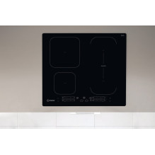 Indesit IB 65B60 NE Juoda Įmontuota 59 cm zonos indukcinė kaitlentė 4 zona (-os)