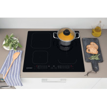 Indesit IB 65B60 NE Black Built-in 59 cm Zone induction hob 4 zone(s)