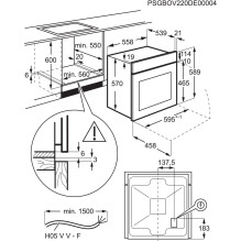 Orkaitė Electrolux EOF3H00BX