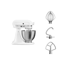 KitchenAid 5K45SSEWH stovinis maišytuvas 275 W metalinis, baltas