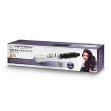 Esperanza EBL001W hair styling tool Hot air brush Warm Black,White 1.6 m 400 W