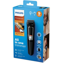 Philips MULTIGROOM Series 3000 9 įrankiai 9 viename, veidui ir plaukams